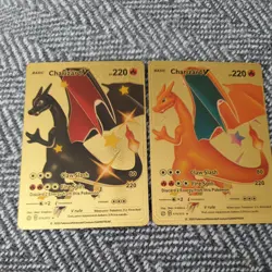 Charizard V 220HP Gold Foil Cards 079/073 Pokemon - Image 1