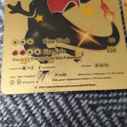 Charizard V 220HP Gold Foil Cards 079/073 Pokemon - Image 2