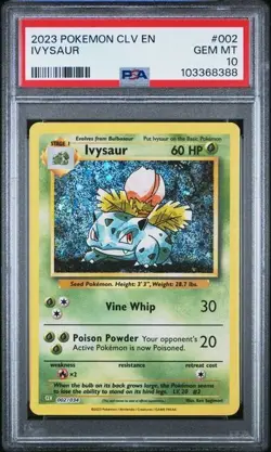 IVYSAUR 002/034 PSA 10 CLV POKEMON CARD CLASSIC COLLECTION HOLO ENGLISH - Image 1