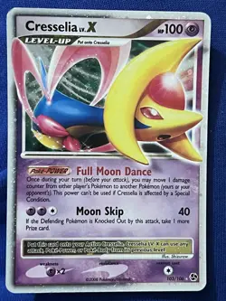Pokemon TCG Cresselia LV.X Holo Ultra Rare Card 103/106 Great Encounters LP - Image 1