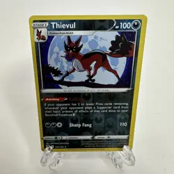 Pokemon Thievul 104/189 Reverse Holo Rare Astral Radiance TCG Card NM - Image 1