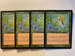 MTG 4x Animate Land Nemesis Legacy Magic the Gathering Card x4 LP - Image 1