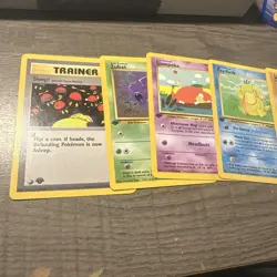 POKEMON TEAM ROCKET 1ST EDITION 11 CARD LOT ABRA CHARMANDER DIGLETT EKANS + - Image 3