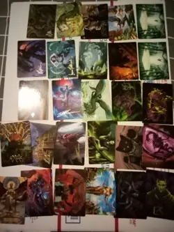 MtG Gold Stamp Art Series Card Lot of 28x Cards - Image 1