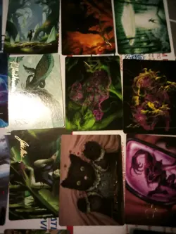 MtG Gold Stamp Art Series Card Lot of 28x Cards - Image 5