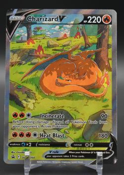 Pokemon SWSH: Sword & Shield Promo Cards Charizard V SWSH260 UPC - Image 1
