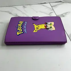 Vtg Pokemon Binder Purple Pikachu and Ash 33 Cards Base Rocket Jungle Japanese - Image 4