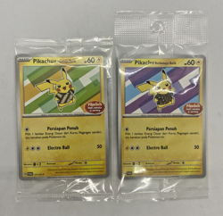 Special Pokemon Card Indonesia Promo Pikachu Berkemeja Batik 154/SV-P 101/SV-P - Image 1