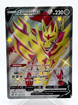 Zamazenta SWSH293 Black Star Promo Holo Shiny Pokemon TCG Card - Image 1