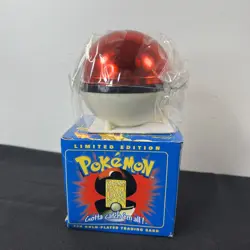 23K Gold Plated CHARIZARD Trading Card 1999 Burger King Pokemon Ball NEW SEALED - Image 2
