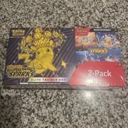 Pokemon Cards Surging Sparks Elite Trainer Box + Booster Bundle 2-Pack SEALED! - Image 1