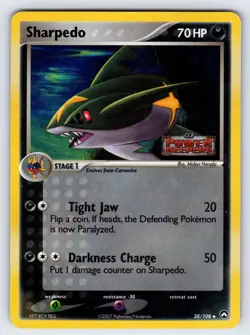 Sharpedo 38/108 2007 EX Power Keepers Pokemon Card TCG Reverse Holo Uncommon Mp - Image 1