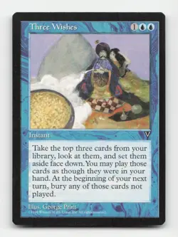 Three Wishes Visions # Magic the Gathering Rare - Image 1