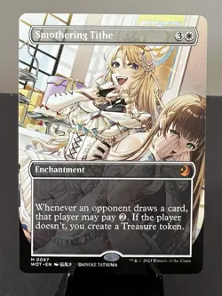 NM Anime Smothering Tithe, MTG, Enchanting Tales, Magic the Gathering, 67 - Image 1