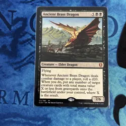 Ancient Brass Dragon #111 Commander Legends battle for Baldur's Gate MTG EDH LP - Image 1
