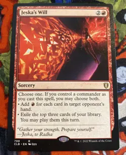 Jeska's Will Commander: Commander Legends - Game Changer - Regular - Nonfoil - Image 1