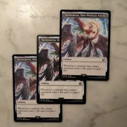 Sephiroth One Winged Angel Emblem (0024) MTG Final Fantasy Regular, Lot Of 3 - Image 1
