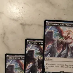 Sephiroth One Winged Angel Emblem (0024) MTG Final Fantasy Regular, Lot Of 3 - Image 2