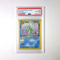 Pokemon PSA 10 Seadra Fossil 1st Edition - Image 1
