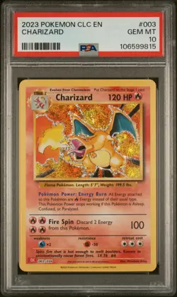 2023 POKEMON CLASSIC COLLECTION ENGLISH #003/034 CHARIZARD GEM MT PSA 10 - Image 1
