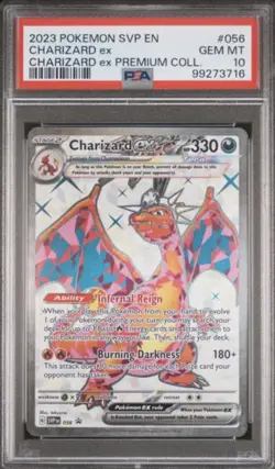 2023 POKEMON SVP PREMIUM COLLECTION PROMO #056 CHARIZARD EX PSA 10 - Image 1