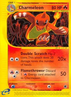 Moderately Played Charmeleon - 73/165 - Uncommon Pokemon Expedition - Image 1