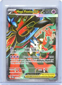 Mega Floette ex 101/086 Ultra Rare Chaos Rising Pokemon Near Mint - Image 1