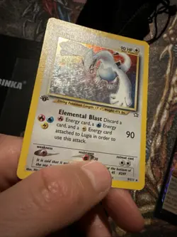 Pokemon TCG Lugia 9/111 Neo Genesis 1st Ed Holo Rare English 90 MP - Image 3