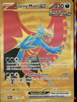 Roaring Moon ex 262/182 Hyper Rare Paradox Rift Pokemon Near Mint - Image 1