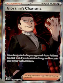 Giovanni's Charisma 197/165 Ultra Rare 151 Pokemon Near Mint - Image 1
