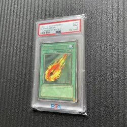 Yugioh! Burning Spear TP1-010 Rare Promo Graded PSA 9 MINT - Image 1