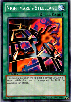 Nightmare's Steelcage BP02-EN148 Yu-Gi-Oh! TCG LP 1st Edition - Image 1