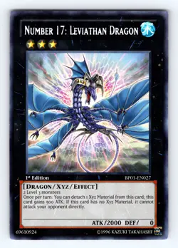 Yugioh Number 17: Leviathan Dragon BP01-EN027 Rare - NM 💎 - Image 1