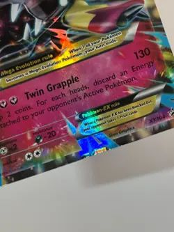 Pokemon M Mawile EX TCG Holo Card XY 104 Black Star Promo RARE Damaged - Image 2