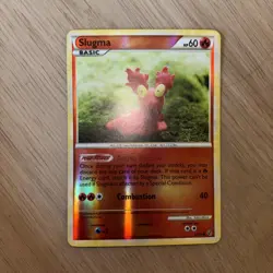 2010 HeartGold & SoulSilver - Undaunted Slugma #67 Reverse Holo Pokemon Card - Image 1