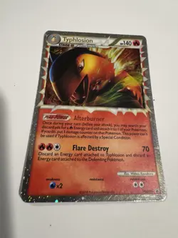 Typhlosion (Prime) HGSS09 Meganium (Prime) HGSS08 2 Card Holo Lot - Image 2