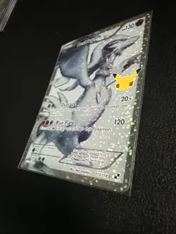 Pokemon TCG Reshiram Full Art Holo Card 113/114 Celebrations Classic Collection - Image 3