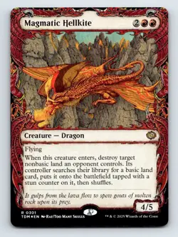 Magmatic Hellkite (Showcase) R Foil Tarkir: Dragonstorm 301 NM - Image 1