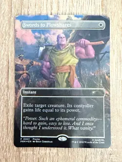 Magic the Gathering Swords to Plowshares Thanos damaged - Image 1