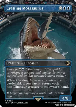 MTG Cresting Mosasaurus (Borderless) [REX - 2] LP - Image 1