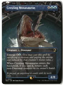 MTG Cresting Mosasaurus (Borderless) [REX - 2] LP - Image 2