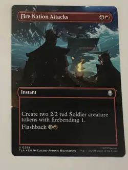 Fire Nation Attacks (Borderless) - 299 - Foil MTG Avatar The Last Airbender - Image 1