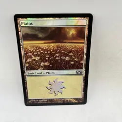 Plains (233) 233 Land Magic 2010 (M10) Magic: The Gathering Foil Heavily Played - Image 1