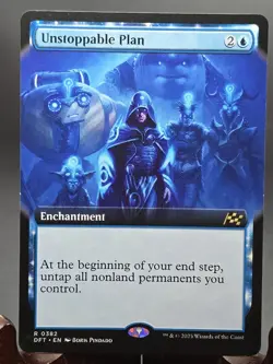 Unstoppable Plan (Extended Art) Aetherdrift MTG Regular Near Mint - Image 1