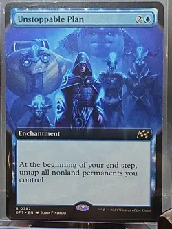 Unstoppable Plan (Extended Art) Aetherdrift MTG Regular Near Mint - Image 3
