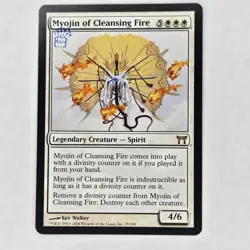 JUDGE STAMPED MYOJIN OF CLEANSING FIRE CHAMPIONS OF KAMIGAWA LP MTG - Image 1