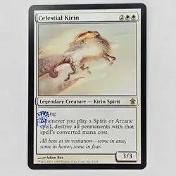 JUDGE STAMPED CELESTIAL KIRIN SAVIORS OF KAMIGAWA LP MTG - Image 1