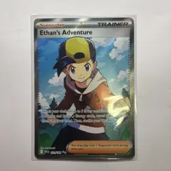 The Pokemon Company Ethan's Adventure 221/182 SV10 Ultra Rare Full Art Holo EN - Image 1