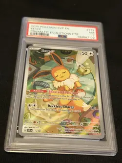 EEVEE 173 Prismatic Evolutions ETB BLACK STAR PROMO PSA 7 Pokemon TCG - Image 1