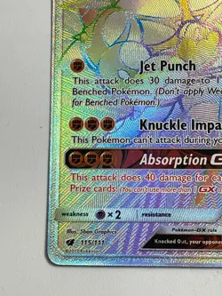 Buzzwole GX 115/111 Rainbow Secret Rare – Crimson Invasion Pokemon - Image 4